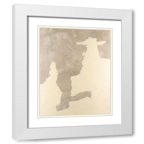 Playa II White Modern Wood Framed Art Print with Double Matting by Willett, Michael