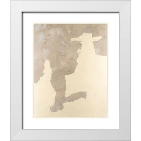 Playa II White Modern Wood Framed Art Print with Double Matting by Willett, Michael