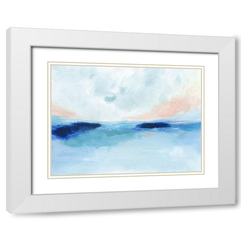 Sun Swell I White Modern Wood Framed Art Print with Double Matting by Barnes, Victoria