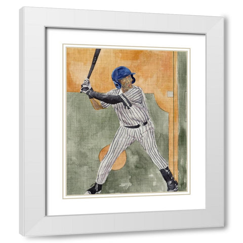 Playing Field I White Modern Wood Framed Art Print with Double Matting by Wang, Melissa