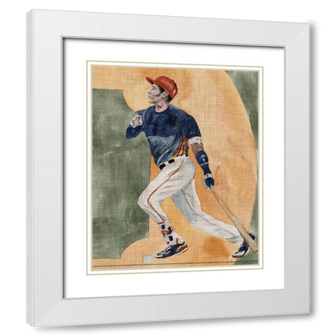 Playing Field III White Modern Wood Framed Art Print with Double Matting by Wang, Melissa