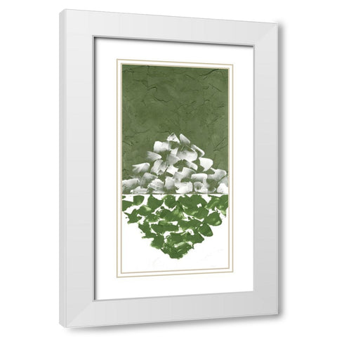 Hued Plaster III White Modern Wood Framed Art Print with Double Matting by Willett, Michael