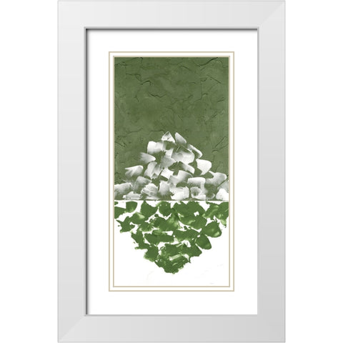Hued Plaster III White Modern Wood Framed Art Print with Double Matting by Willett, Michael