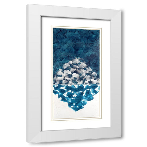 Hued Plaster IV White Modern Wood Framed Art Print with Double Matting by Willett, Michael