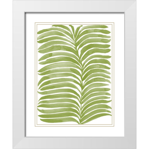 Kelp Block Silhouette I White Modern Wood Framed Art Print with Double Matting by Moore, Regina
