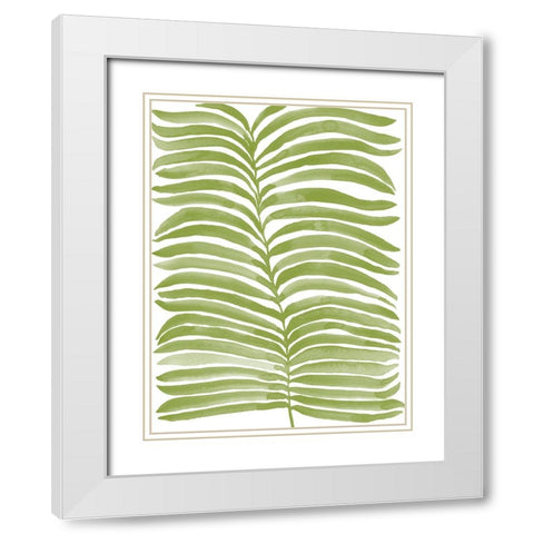 Kelp Block Silhouette II White Modern Wood Framed Art Print with Double Matting by Moore, Regina