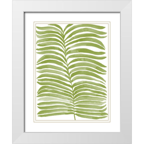 Kelp Block Silhouette II White Modern Wood Framed Art Print with Double Matting by Moore, Regina