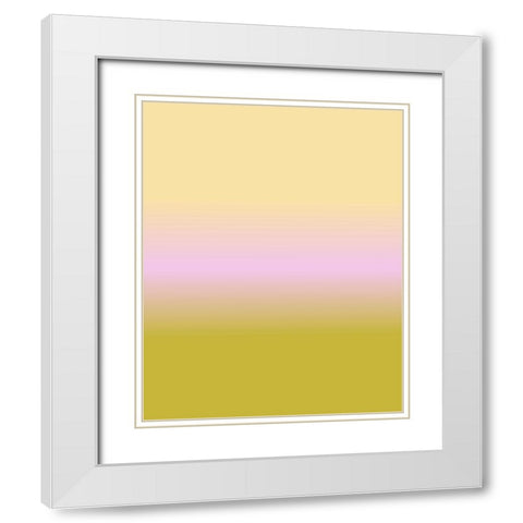 Longing Ombre I White Modern Wood Framed Art Print with Double Matting by Longley, Alicia