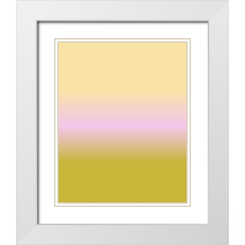 Longing Ombre I White Modern Wood Framed Art Print with Double Matting by Longley, Alicia