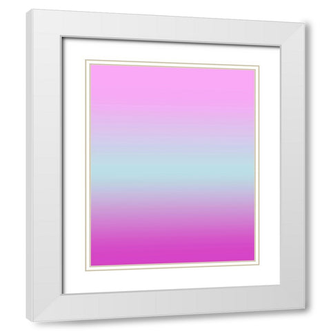 Longing Ombre III White Modern Wood Framed Art Print with Double Matting by Longley, Alicia