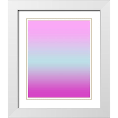 Longing Ombre III White Modern Wood Framed Art Print with Double Matting by Longley, Alicia