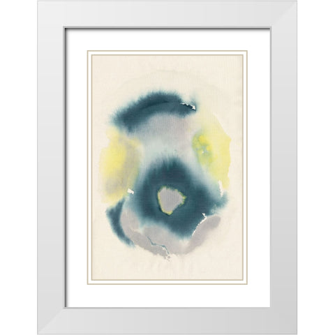 Sulphur Sapphire II White Modern Wood Framed Art Print with Double Matting by Lam, Vanna