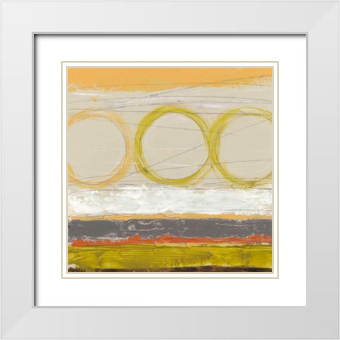 Tangent I White Modern Wood Framed Art Print with Double Matting by Vess, June Erica