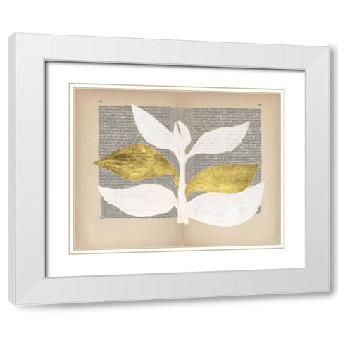 Pressed Diary I White Modern Wood Framed Art Print with Double Matting by Lam, Vanna