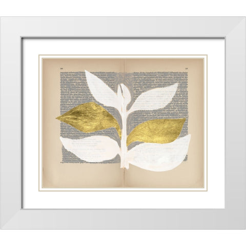 Pressed Diary I White Modern Wood Framed Art Print with Double Matting by Lam, Vanna