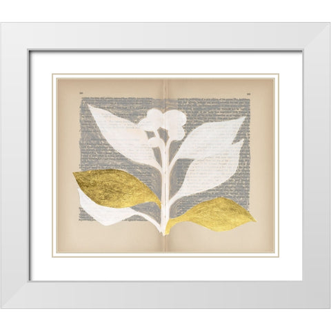 Pressed Diary II White Modern Wood Framed Art Print with Double Matting by Lam, Vanna