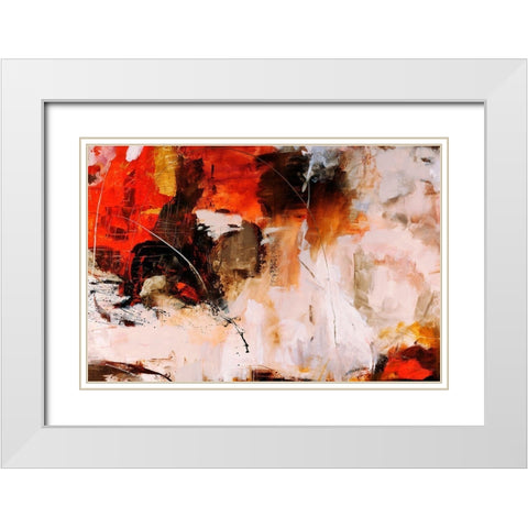 Castaway Crutch White Modern Wood Framed Art Print with Double Matting by Maas, Jodi