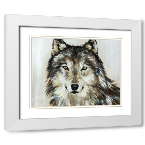 Into the Grey White Modern Wood Framed Art Print with Double Matting by Edmunds, Sydney