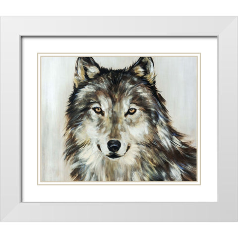 Into the Grey White Modern Wood Framed Art Print with Double Matting by Edmunds, Sydney