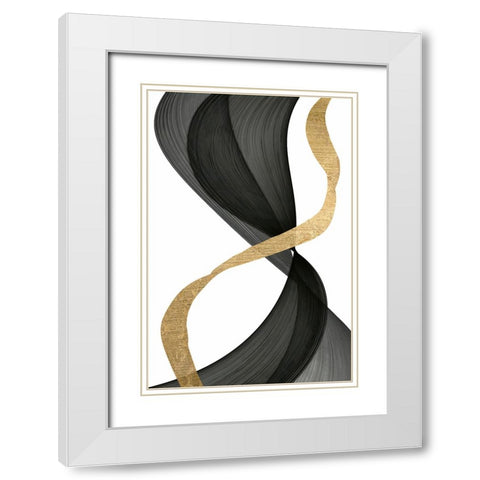 Inner Flow  I White Modern Wood Framed Art Print with Double Matting by Saunders, Alonzo
