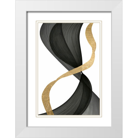 Inner Flow  I White Modern Wood Framed Art Print with Double Matting by Saunders, Alonzo