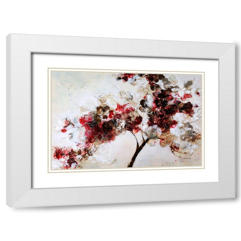 Sugarplum White Modern Wood Framed Art Print with Double Matting by Taylor, Kari