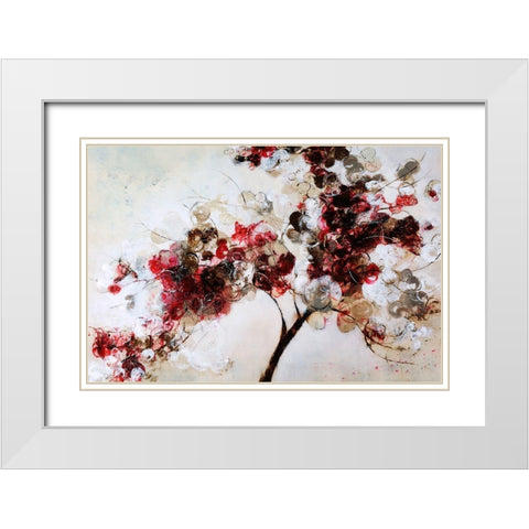 Sugarplum White Modern Wood Framed Art Print with Double Matting by Taylor, Kari