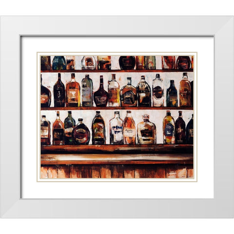 Taste of Tops White Modern Wood Framed Art Print with Double Matting by Edmunds, Sydney