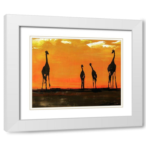 On the Mains White Modern Wood Framed Art Print with Double Matting by Edmunds, Sydney
