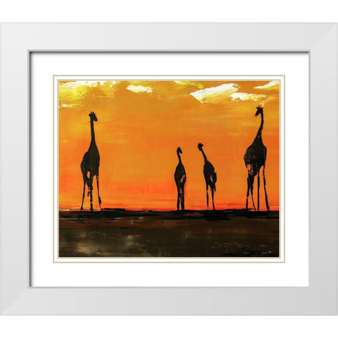 On the Mains White Modern Wood Framed Art Print with Double Matting by Edmunds, Sydney