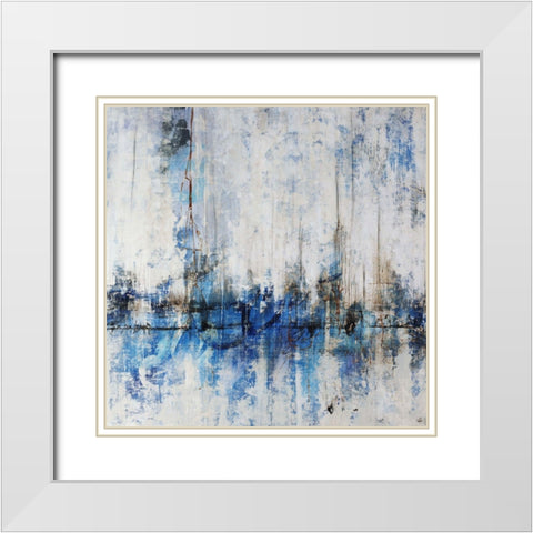 Open Port White Modern Wood Framed Art Print with Double Matting by Schicker, Joshua