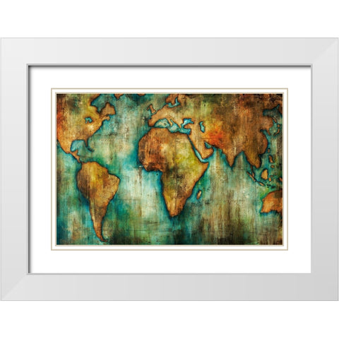 Quest White Modern Wood Framed Art Print with Double Matting by Edmunds, Sydney