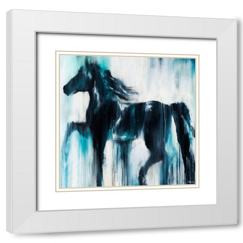 Vivacious White Modern Wood Framed Art Print with Double Matting by Drotar, Rikki