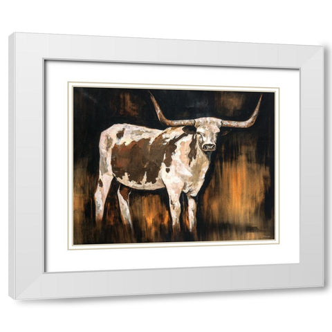 Prime Choice White Modern Wood Framed Art Print with Double Matting by Edmunds, Sydney