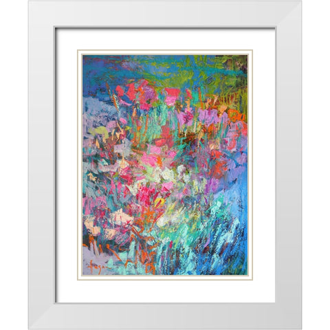 Forevermore  II White Modern Wood Framed Art Print with Double Matting by Fagan, Dorothy