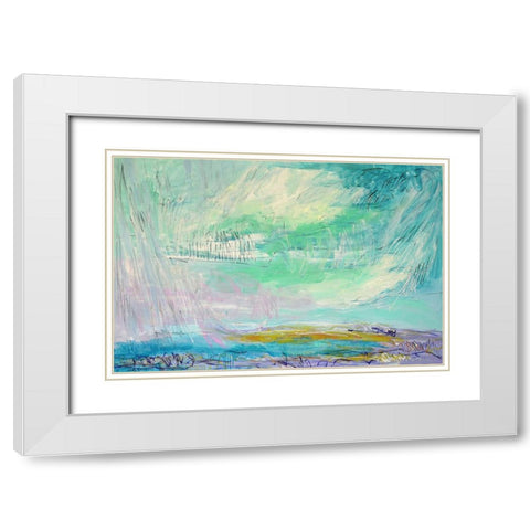 Ever Deeply I White Modern Wood Framed Art Print with Double Matting by Fagan, Dorothy