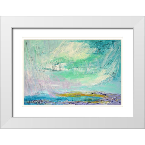 Ever Deeply I White Modern Wood Framed Art Print with Double Matting by Fagan, Dorothy