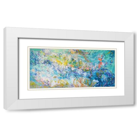 Ever Deeply III White Modern Wood Framed Art Print with Double Matting by Fagan, Dorothy