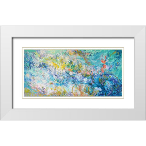 Ever Deeply III White Modern Wood Framed Art Print with Double Matting by Fagan, Dorothy