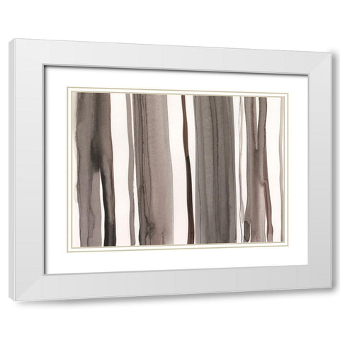 Picket Fence I White Modern Wood Framed Art Print with Double Matting by Dixon, Samuel