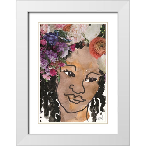 Sisters  I White Modern Wood Framed Art Print with Double Matting by Dixon, Samuel