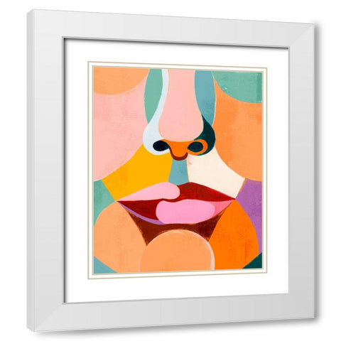 Custom Delicate Features I White Modern Wood Framed Art Print with Double Matting by Popp, Grace