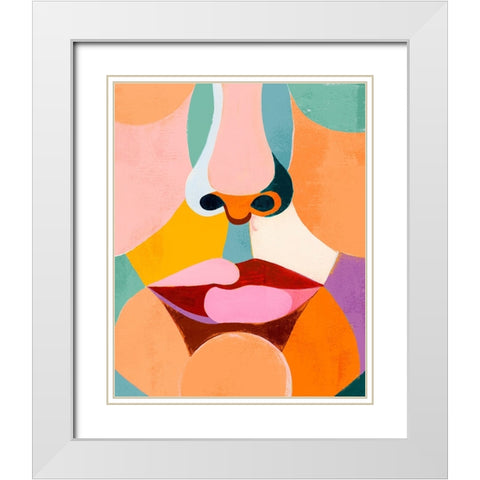 Custom Delicate Features I White Modern Wood Framed Art Print with Double Matting by Popp, Grace