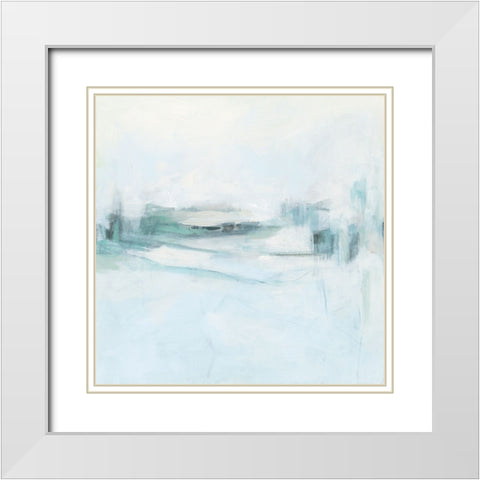 Winter Mirage II White Modern Wood Framed Art Print with Double Matting by Vess, June Erica