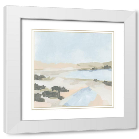 Sagebrush Spring I White Modern Wood Framed Art Print with Double Matting by Vess, June Erica