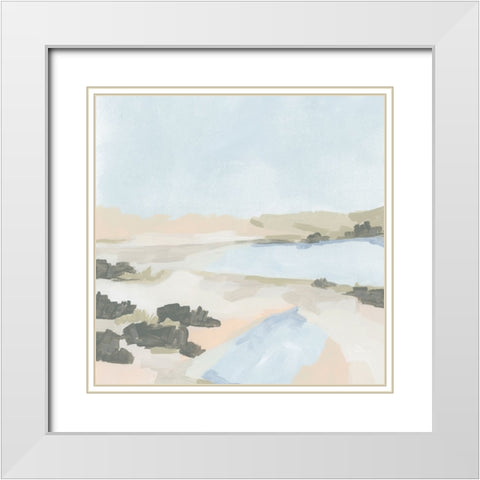 Sagebrush Spring I White Modern Wood Framed Art Print with Double Matting by Vess, June Erica