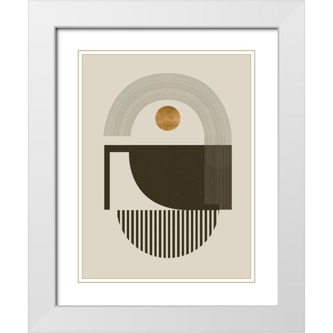 Custom Unknown Space I White Modern Wood Framed Art Print with Double Matting by Wang, Melissa