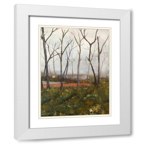 Misty Woods II White Modern Wood Framed Art Print with Double Matting by Reynolds, Jade
