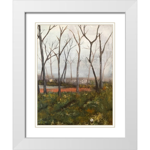 Misty Woods II White Modern Wood Framed Art Print with Double Matting by Reynolds, Jade