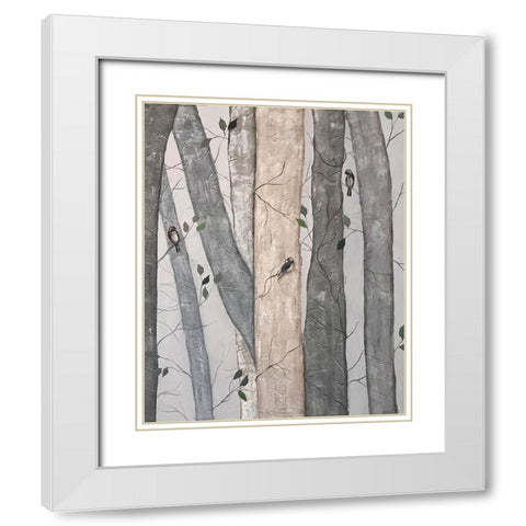 Into the Woods I White Modern Wood Framed Art Print with Double Matting by Reynolds, Jade